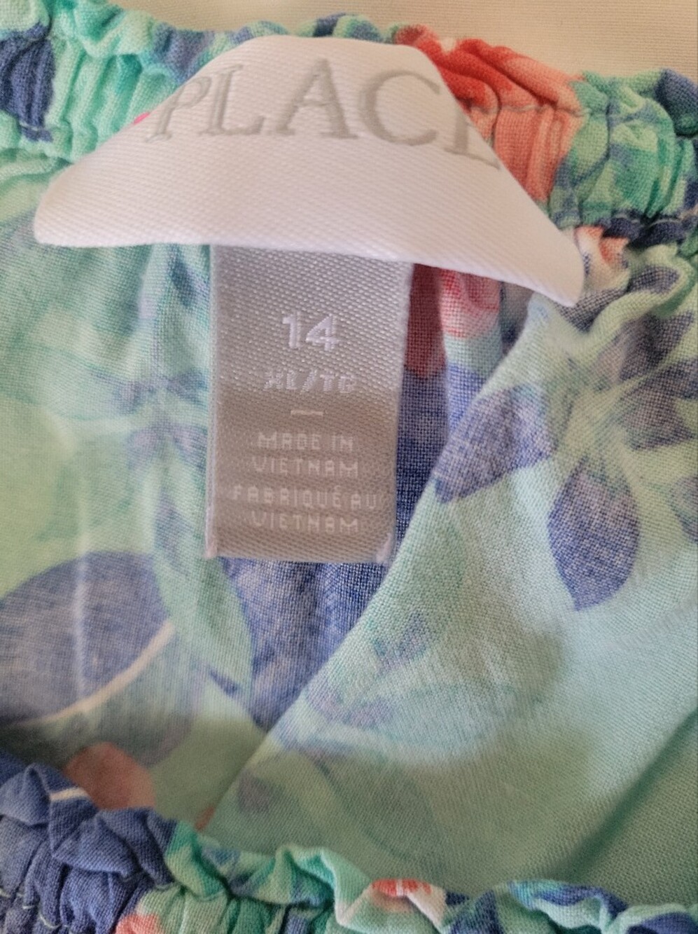 The Children's Place Mint Green Floral Girls' Casual Dress